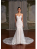 Ivory Lace Glitter Tulle Dreamy Wedding Dress